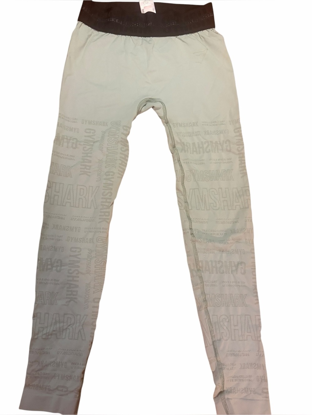 Gymshark Leggings Mint Green Logo Print Size Medium